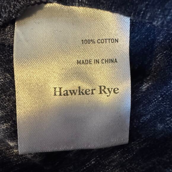 Hawker Rye Polo Shirt Navy Short Sleeve Cotton NWT Medium Tall - Picture 6 of 8